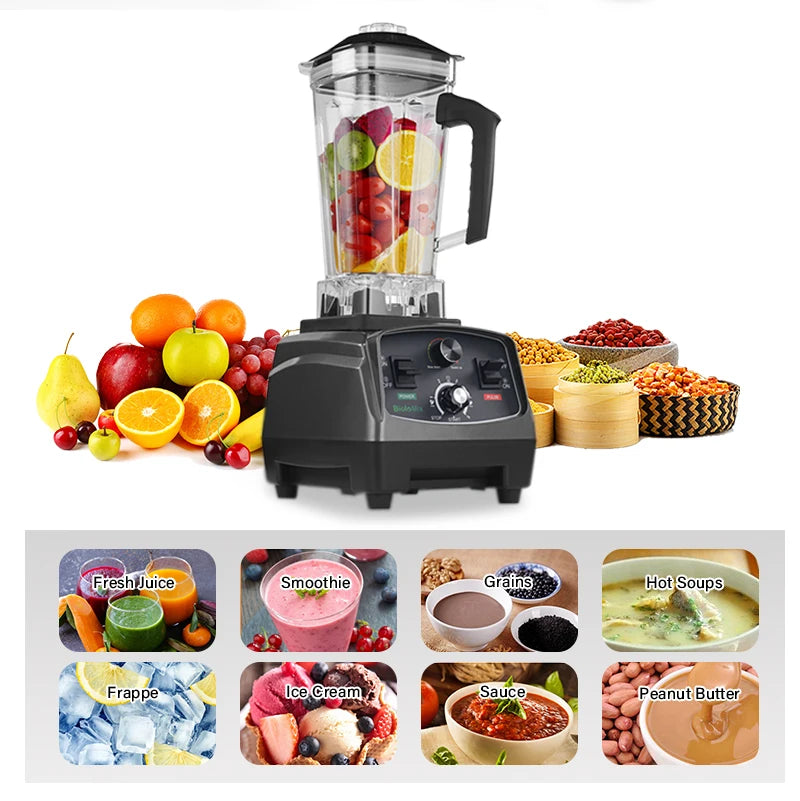 Commercial Grade Timer Heavy Duty Blender Mixer