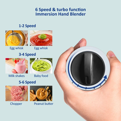 5-in-1 Immersion Hand Stick Blender Mixer