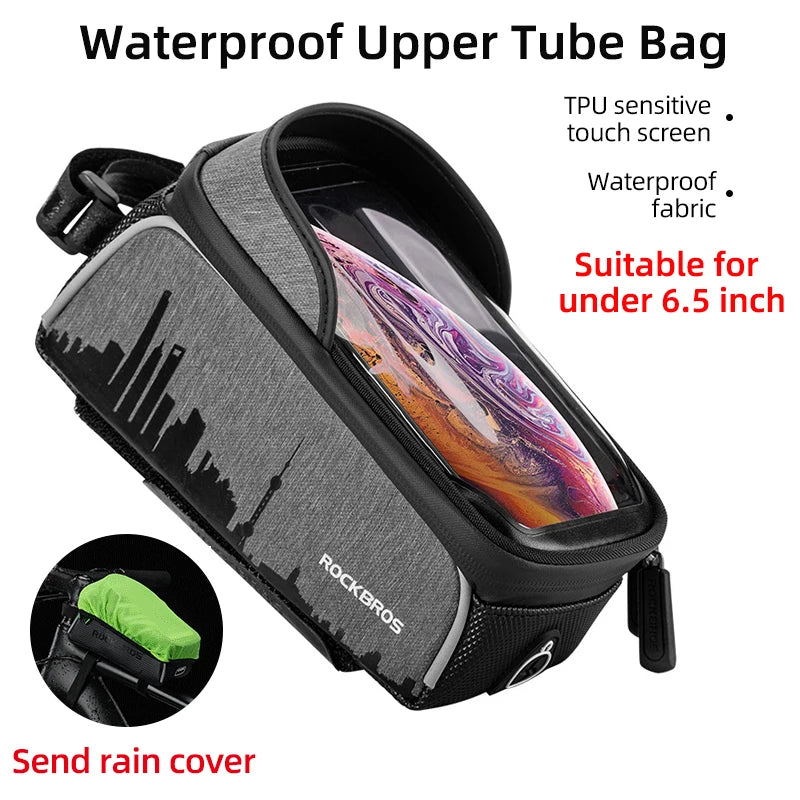 Bicycle Waterproof Touch Screen Frame Bags