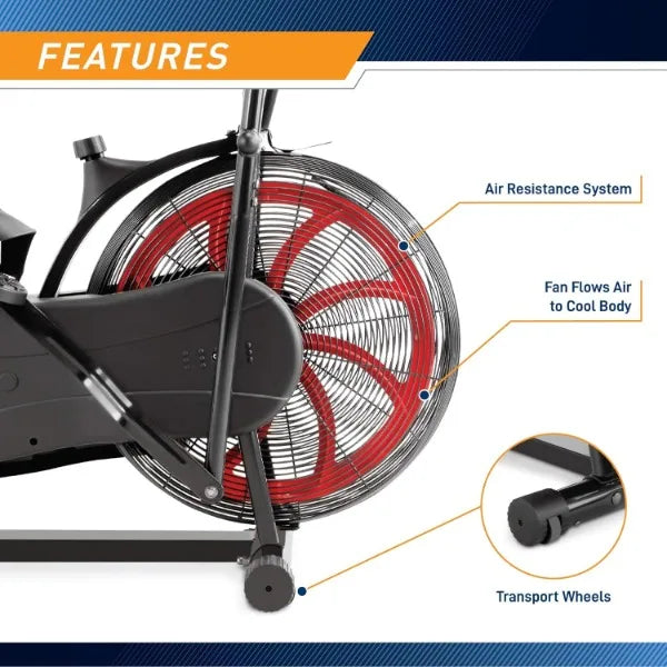 Air-Resistance Exercise Fan Bike