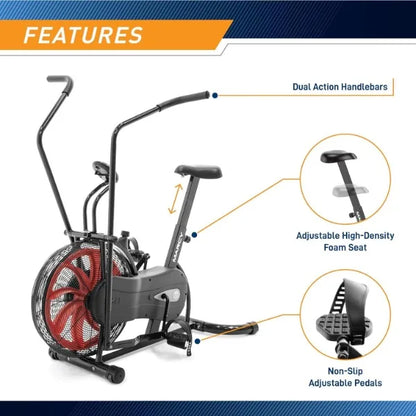 Air-Resistance Exercise Fan Bike