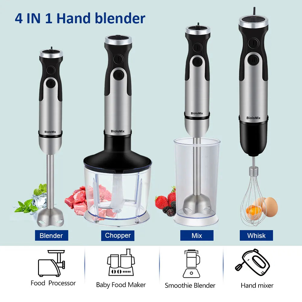 5-in-1 Immersion Hand Stick Blender Mixer