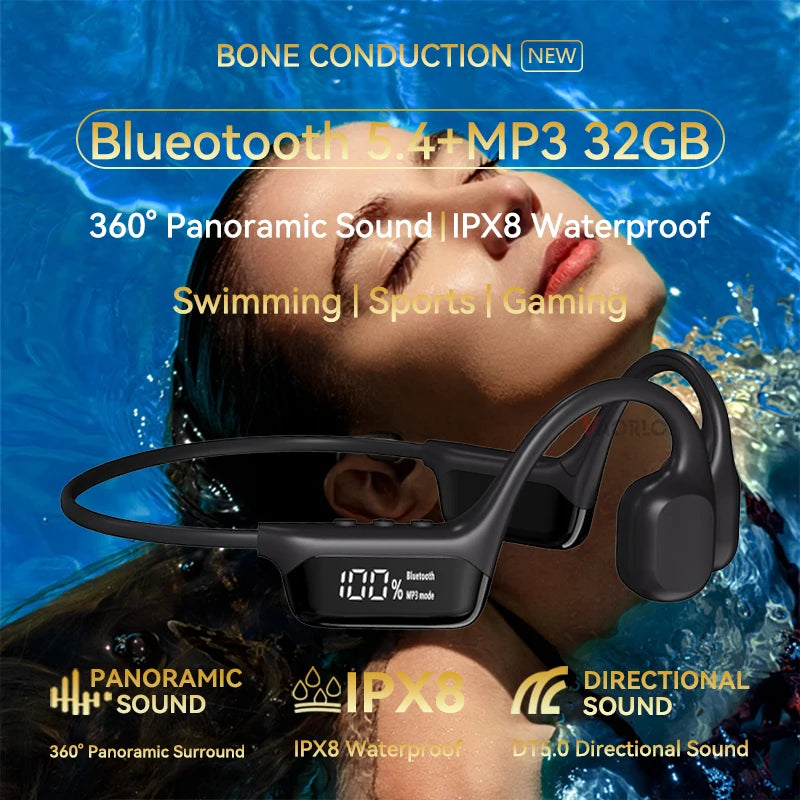 Earphone IPX8 Waterproof Headset