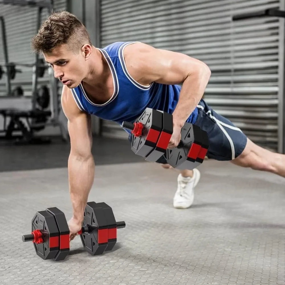 Adjustable Hexagon Dumbbells Set