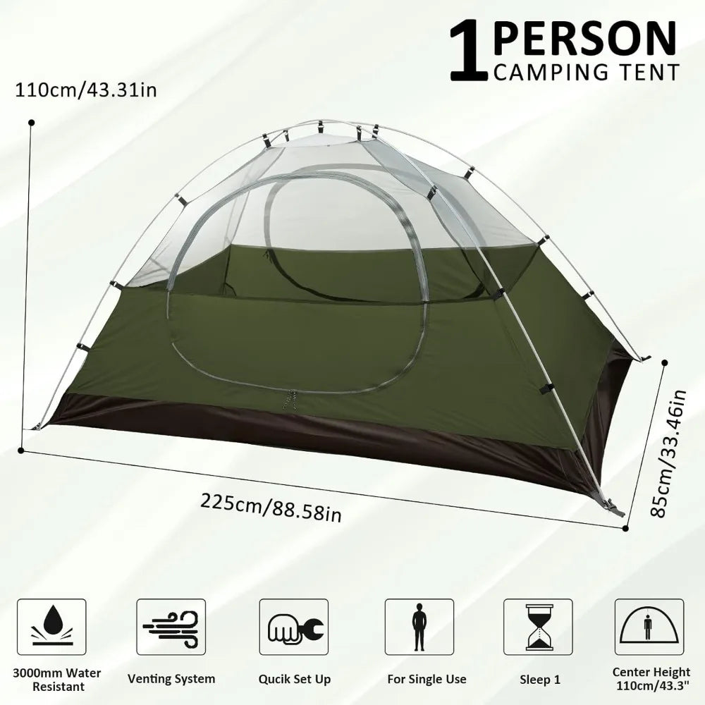 1 Person Waterproof Camping Tent