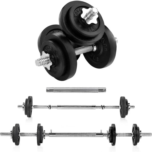 Adjustable Dumbbell Set With Weight Plates